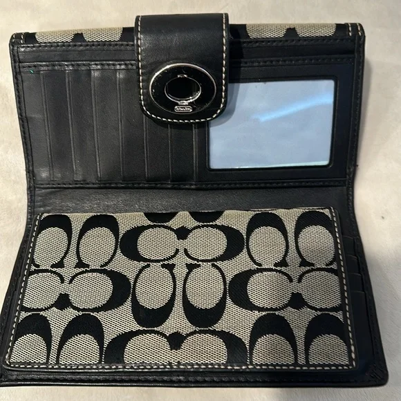 Vintage- Coach signature long wallet - pre-owned - Picture 5 of 8